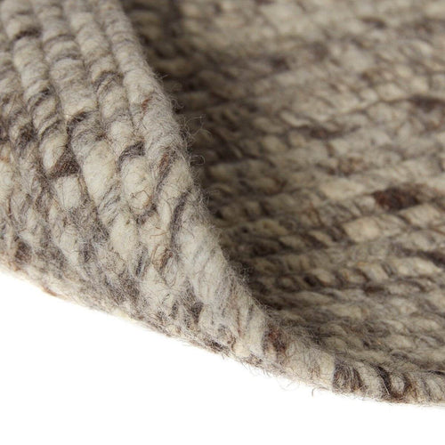 Interieur05 Rond wollen vloerkleed Gapo grijs gemeleerd op=op - 180 x 180 cm - vtwonen shop