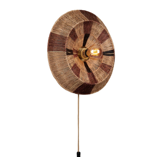 GOOD&MOJO wandlamp Serengeti - bruin - Ø45cm
