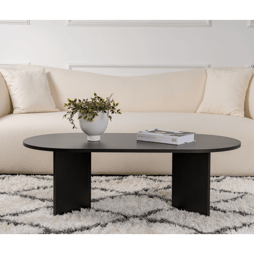 Calicosy - IRIS Ovale salontafel L119 cm - Kasjmier - 60x119x39,8 cm