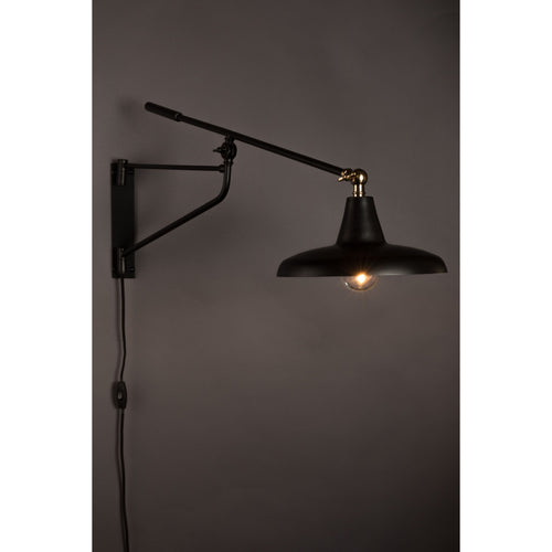 Dutchbone Hector Wandlamp Zwart - vtwonen shop