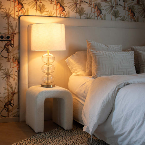 Kick poef Ylva - Wit - vtwonen shop