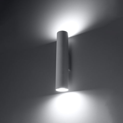 Sollux Lighting Wandlamp LAGOS wit - 6x8x30cm