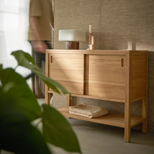Tikamoon Buffetkast van massief teak 100 cm - Naturel