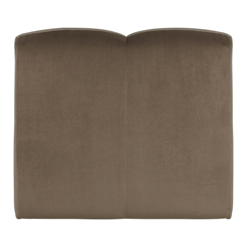 WOOOD 1-zits bank Mojo - Velvet - Taupe - 74x84x97
