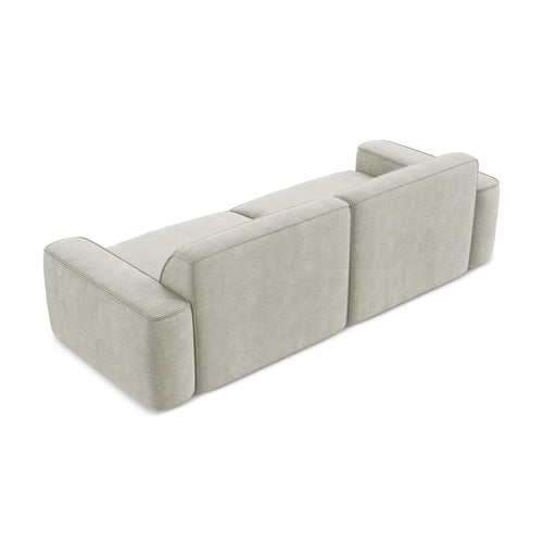 LaMiaSofa 4-zits bank Melissa - chenille stof - parel - 244x102x70