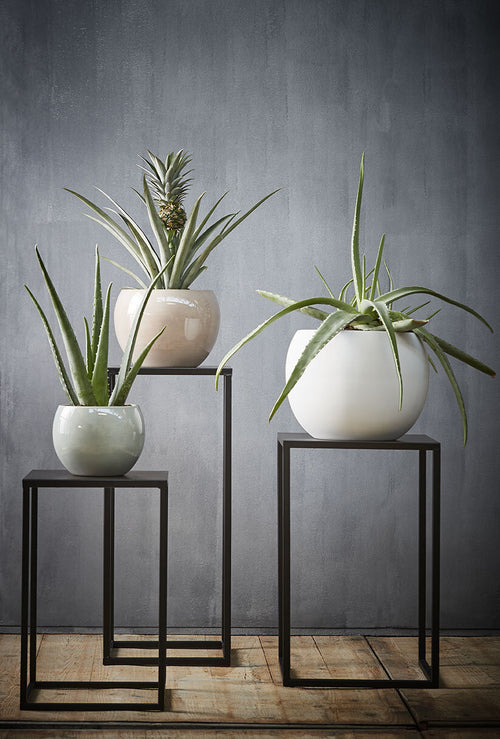 Mica Decorations Goa Bijzettafel - Set van 2 - L30 x B30 x H70 cm - Metaal - Zwart - vtwonen shop