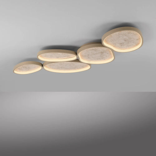 Just Light plafondlamp Moonbraker - 5 lichts - 119.4  x 6.1   cm - beige