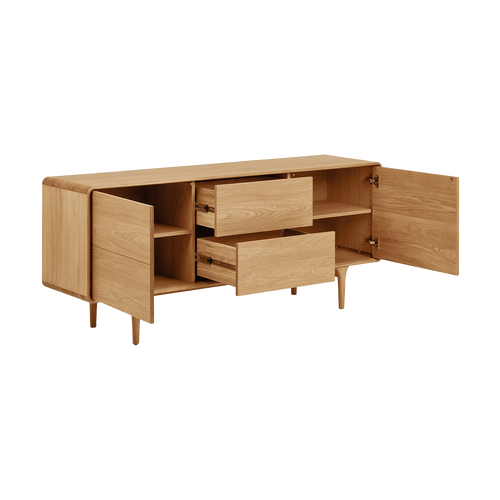 Artichok Mels Eikenhouten Sideboard Naturel - 180 x 75 cm