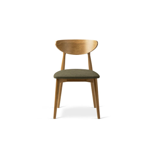Set van 2 stoelen Leon chenille lichtgroen - 48x47.5x79cm