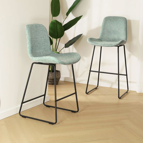 Nolon Nino-Fé Barkruk Zacht Groen - Zwart Onderstel - 65 cm