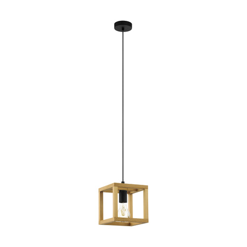 EGLO hanglamp Blackcrown 1 - e27 - 20 cm - zwart/bruin - vtwonen shop