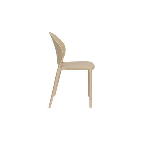 Housecraft Living Sjoerd Tuinstoelen/ Eetkamerstoelen Kunststof Beige - Set van 4 - vtwonen shop