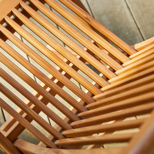 Tikamoon Set van 2 massief acaciahouten tuinstoelen - Bruin - vtwonen shop