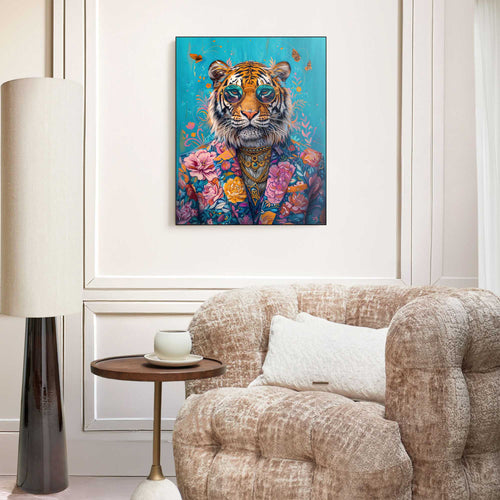 Reinders schilderij Aangeklede tijger - 40x50cm
