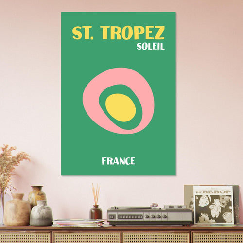 Artfulprints  Frankrijk - St. Tropez   poster 70x100 cm - vtwonen shop