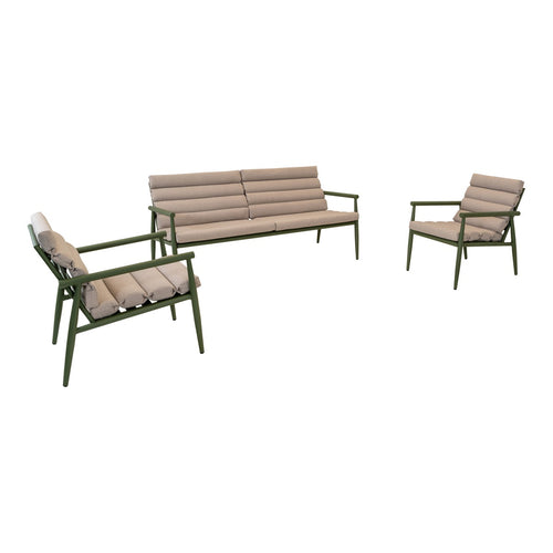Lesli Living loungebank Harper - groen - 168x76x72cm