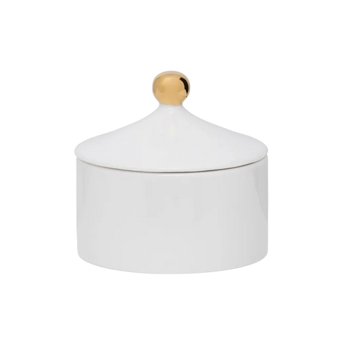 Urban Nature Culture Good Morning suikerpot - White + gold -9,5x9cm