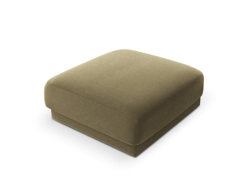Micadoni Poef Miley flueel, groente - 90x90x40cm