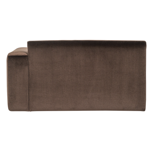 WOOOD 1,5-zits bank arm rechts Mojo Base - Velvet - Bruin - 74x145x97