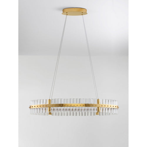 Nova Luce ΚΕΖΟ Hanglamp Platina Goud Triac Dimbaar LED 45W 2700lm 3500K