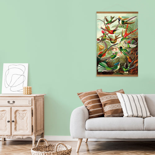 Art for the Home Hangende Poster Linnen - Hummingbirds - 80x60cm - vtwonen shop