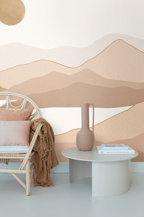 ESTAhome fotobehang woestijn landschap lichtbruin - 250 x 279 cm - 159471 - vtwonen shop