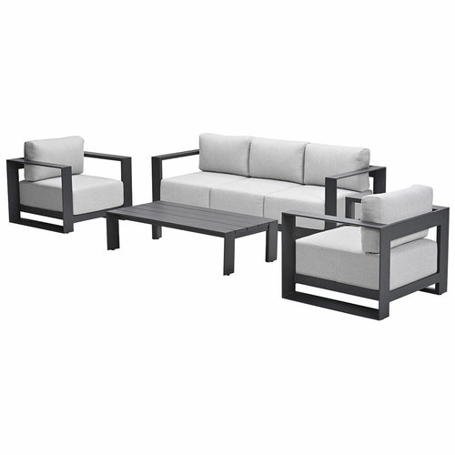 Garden Impressions loungeset Malakka valley sand 4-delig