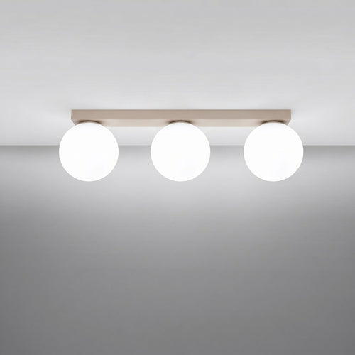Sollux Lighting Plafondlamp YOLI 3 taupe - 50x12x14,5cm