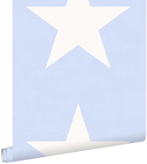 ESTAhome behang sterren babyblauw - 53 cm x 10.05 m - 136453