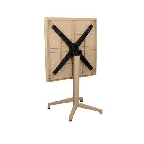 Housecraft Living George Bistrotafel/ Tuintafel/ Balkontafel Inklapbaar 70x70 cm Beige