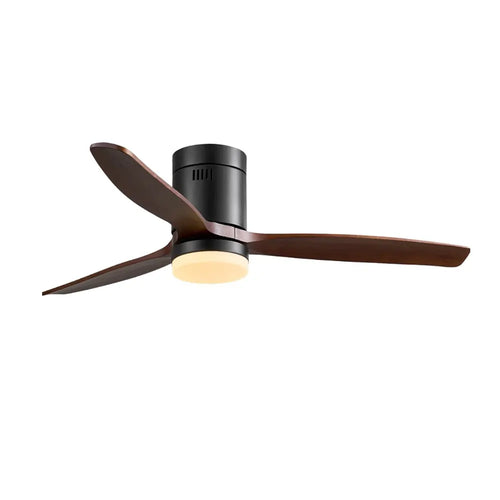 CristalRecord plafondventilator Nine - 1 lichts - 132  x 31   cm - zwart bruin
