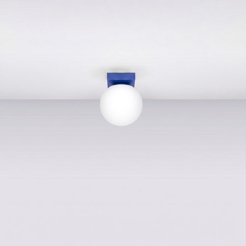 Sollux Lighting Plafondlamp YOLI 1 ultramarijn - 12x12x14,5cm