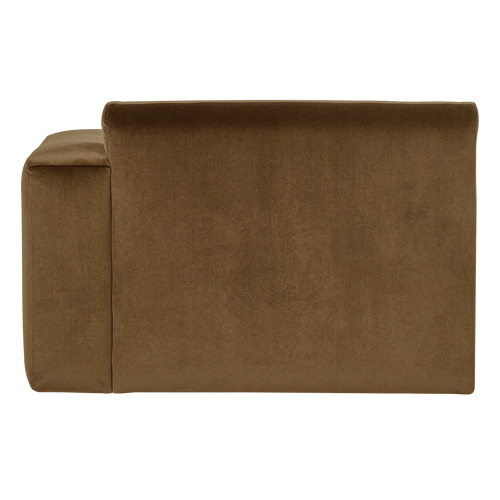 WOOOD chaise longue bank rechts Mojo Base - Velvet - H.geel - 74x112x162