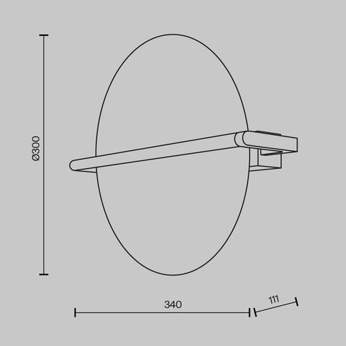 Maytoni - Wandlamp Mira - Goud