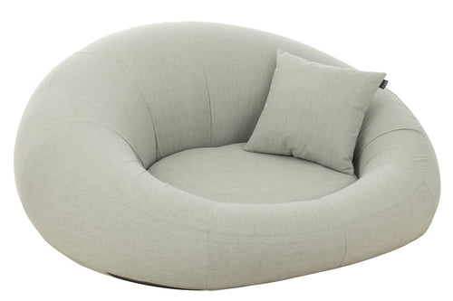 J-Line matras Donut - kunststof - grijs - vtwonen shop