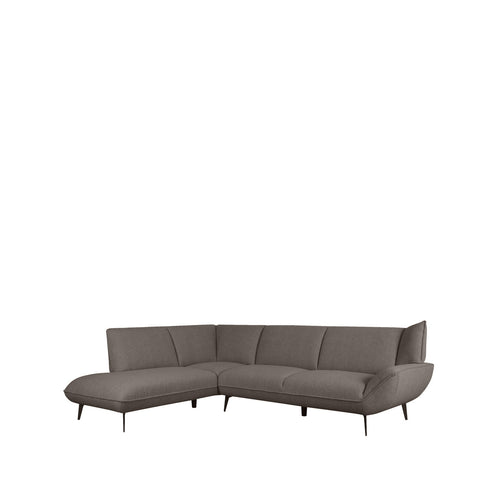 LABEL51 Hoekbank Pesaro Links - Bruin Bouclé - 247x203x82cm
