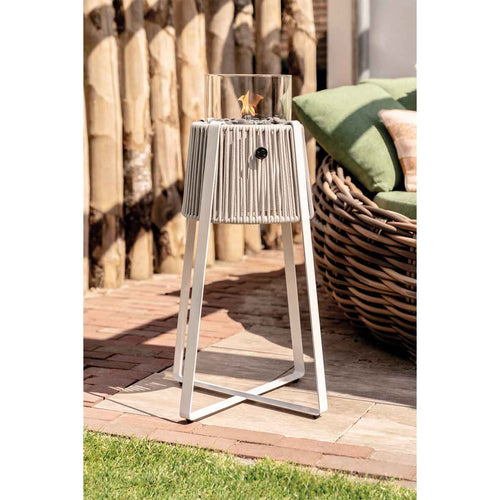 Cosi Fires - Cosiscoop Rope gaslantaarn - licht grijs - Ø44,5 x H 77 cm - vtwonen shop