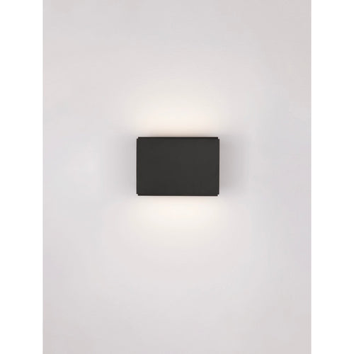 Nova Luce OTI Up & Down wandlamp, matzwart, LED, 10W, 487lm, 3000K