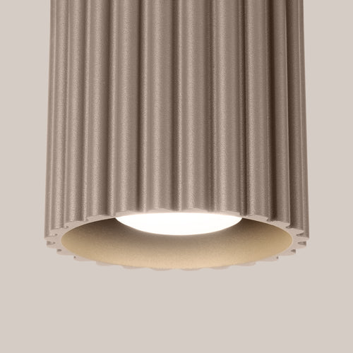 Sollux Lighting Plafondlamp AURA 1 taupe GU10 - 10x10x10cm