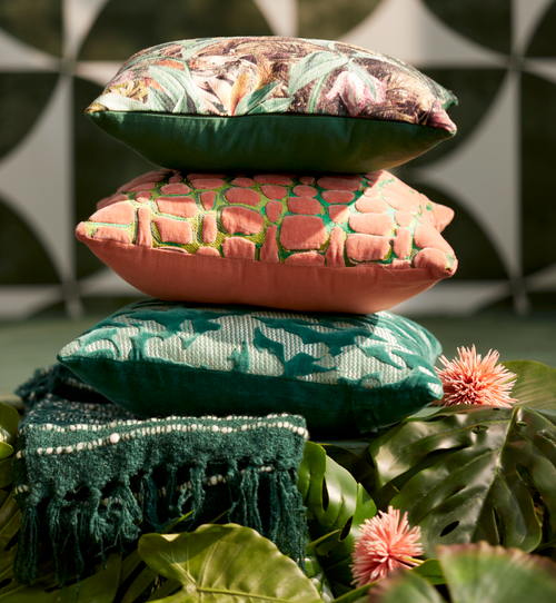 Light & Living plaid ALCOBA - 170x130x0.5cm - groen