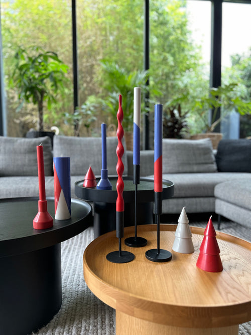 Originalhome dinerkaarsen diagonaal Harmony - 30 cm - set van 3