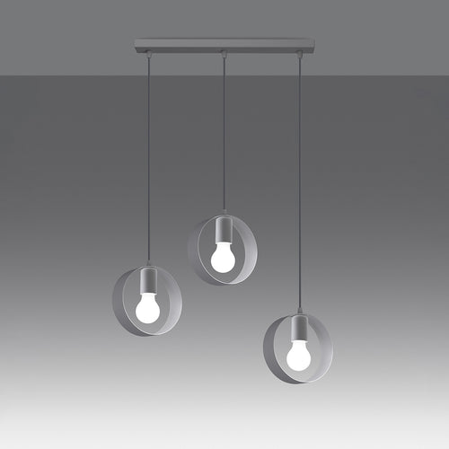 Sollux Lighting Hanglamp TITRAN 3 biała - 56x5x110cm