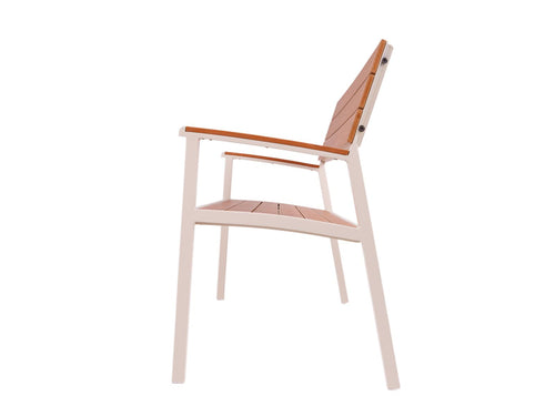 MaximaVida aluminium tuinbank Bermuda 120 cm ivoor