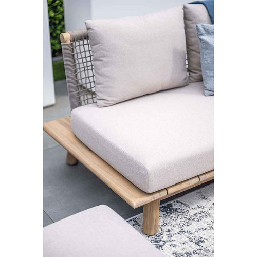 Garden Impressions loungeset San Namut grey sand - 5-delig - stoel-bank