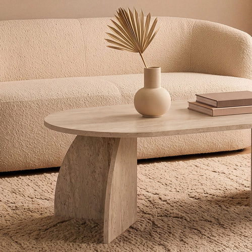 Calicosy - SELENE Salontafel - Licht hout - 120x60x40 cm