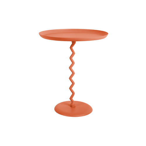 Leitmotiv bijzettafel Zig Zag - oranje - Ø44cm - vtwonen shop