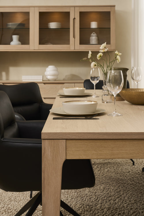 Furnhouse uitschuifbare eettafel Kerteminde - Witte olie - 220/320x100 cm