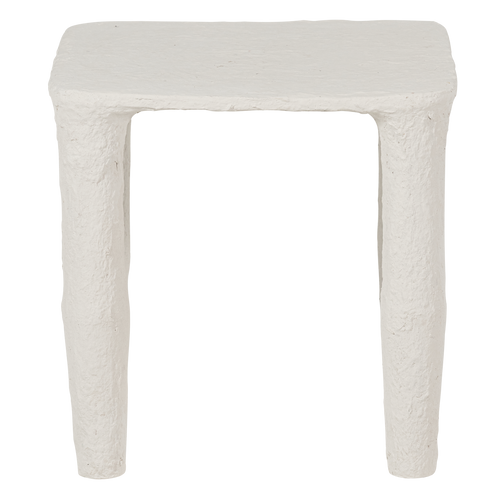 WOOOD lage bijzettafel Vion - Papier Mache - Off White - 40x40x40