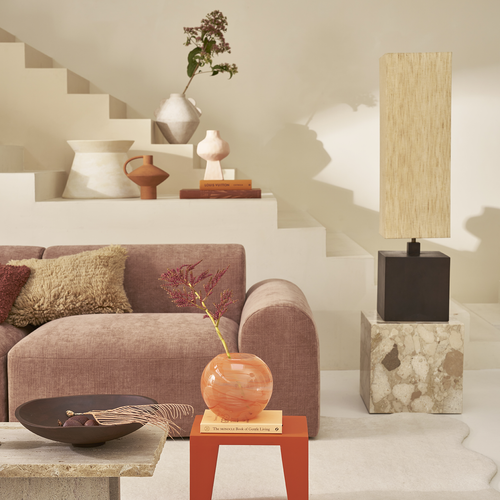 Urban Nature Culture modulaire bank seater Tao hoek links, brown - 120 * 100 * 74 CM