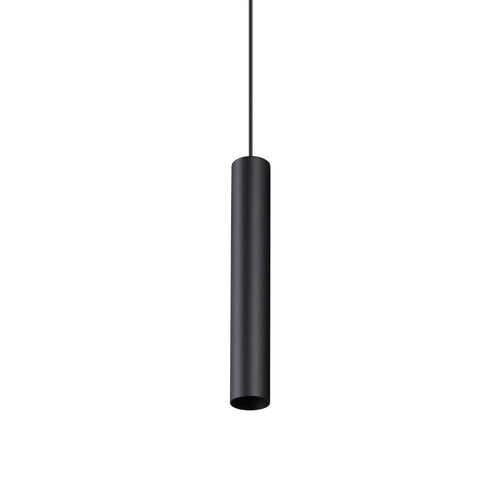 Ideal Lux LOOK 25 cm superslanke hanglamp voor aan het plafond, zwart, 1x GU10 fitting